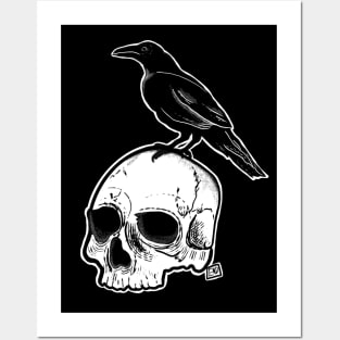 Raven and Skull Posters and Art